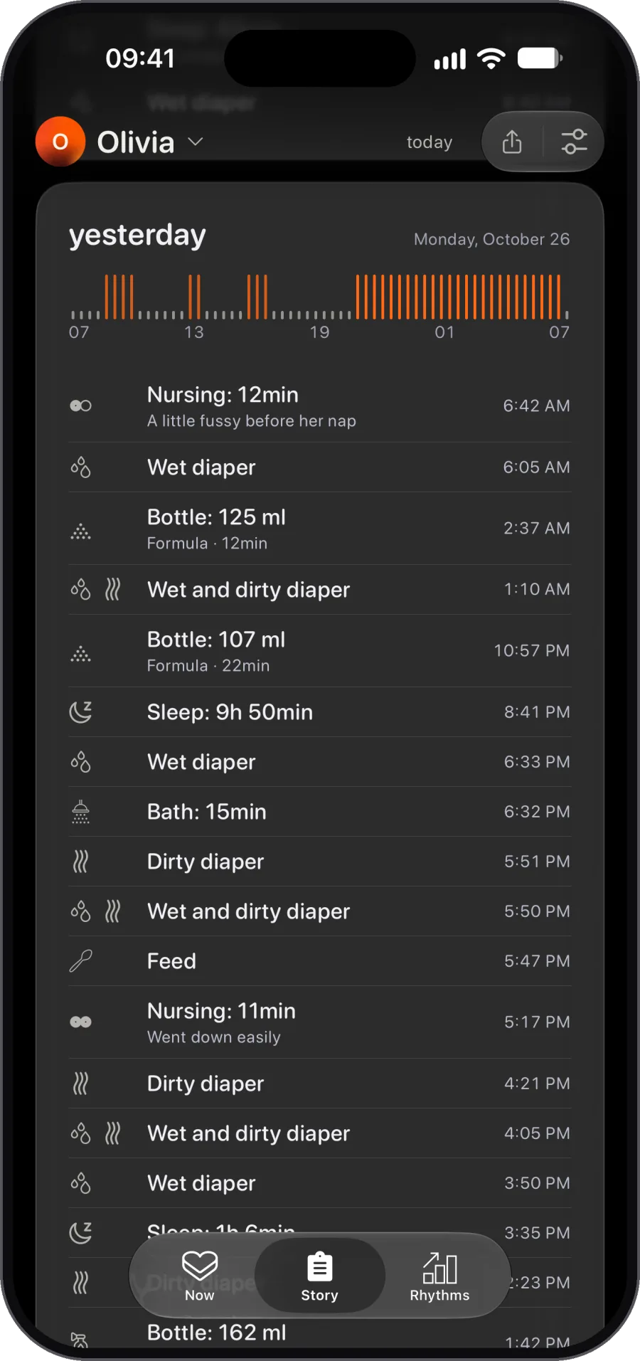 One baby*. One timeline. Every caregiver. * You can add and sync up to 5 babies. You're welcome.