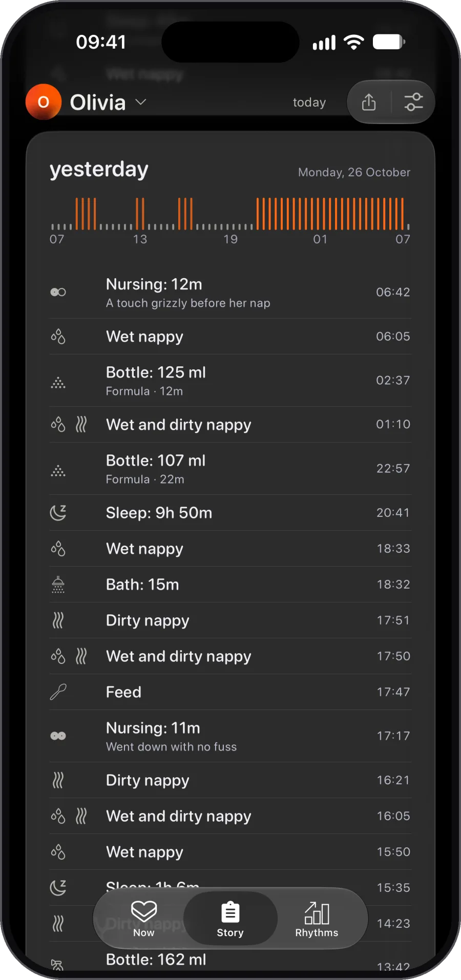 One baby*. One timeline. Every carer. * You can add and sync up to 5 babies. You're welcome.