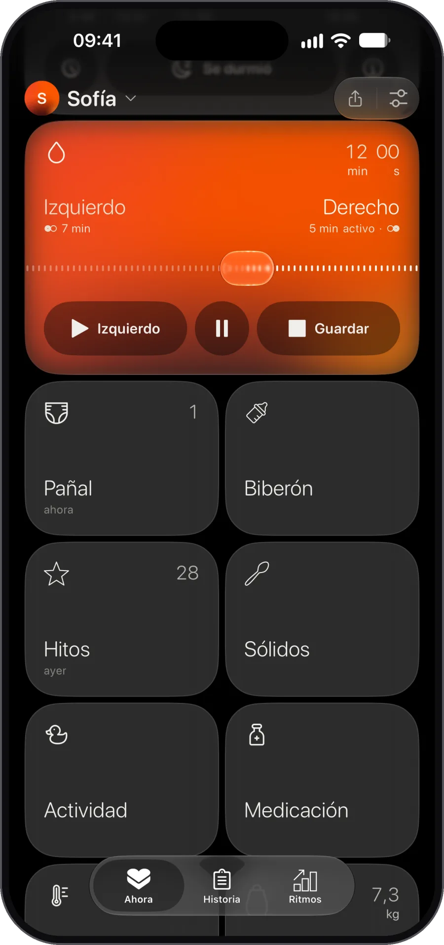 3 de la madrugada. Un toque. Un dedo. Registra todo en menos de 10 segundos